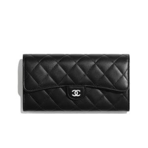 Chanel Black Lambskin Wallet